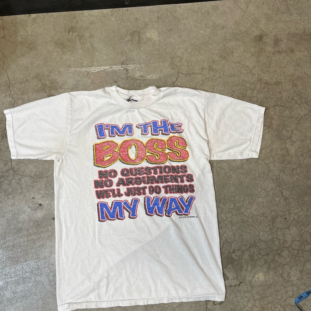 Vintage graphic tee jerzees  90s sun faded